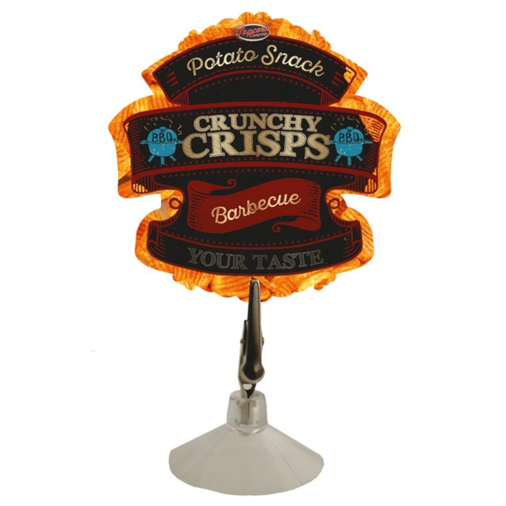 Szyld reklamowy Crunchy Crisps Barbecue