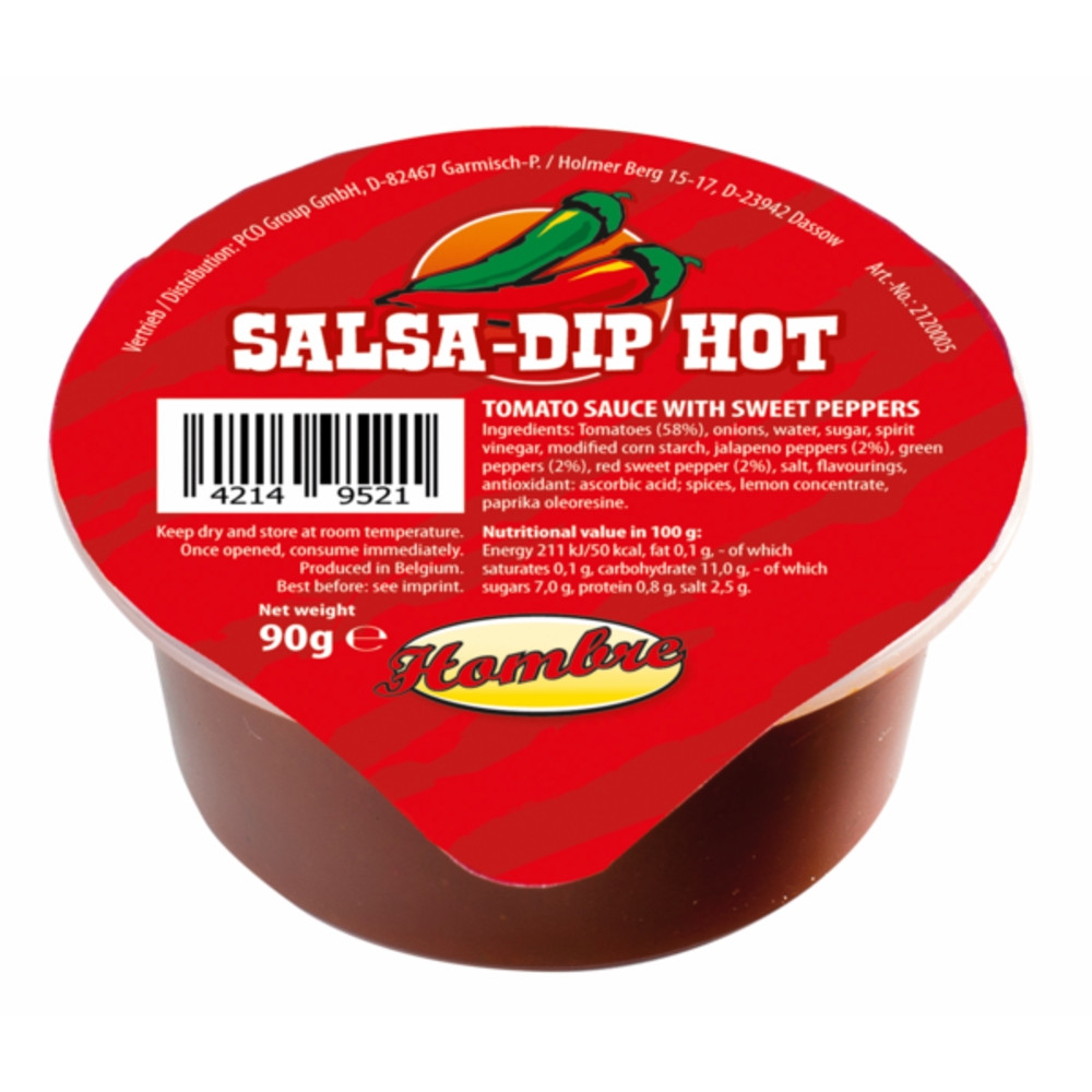 Hombre Salsa-Dip, pikantna 90g