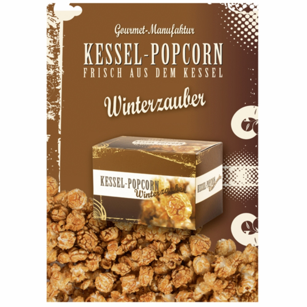 Poster kettle popcorn piernikowy