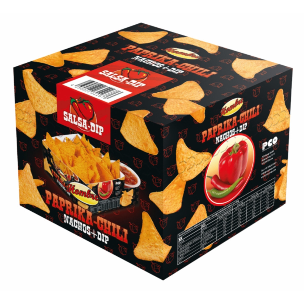 Hombre Nachos & Dip Box z sosem Salsa (1)