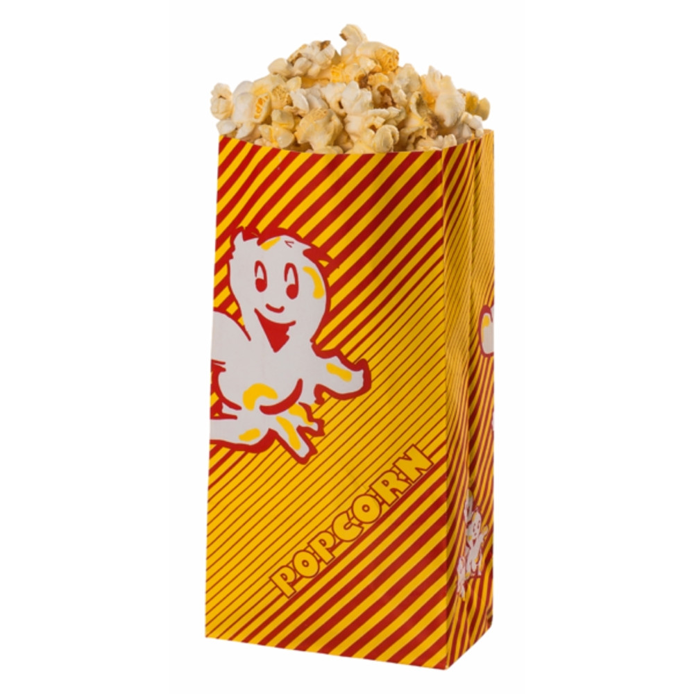 Popcorntüten Poppy rot-gelb, Größe 2