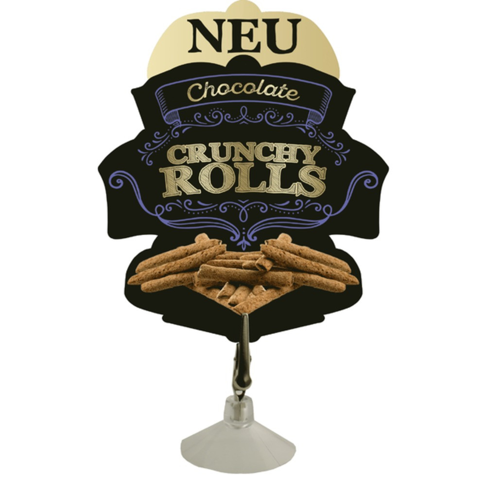 Szyld reklamowy Crunchy Rolls Chocolate