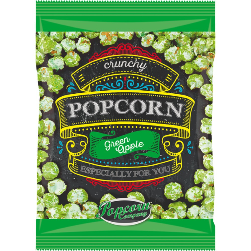 Crunchy Popcorn o smaku zielonego jabłuszka  (1)