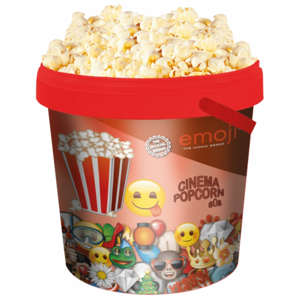 Emotki, słodki popcorn