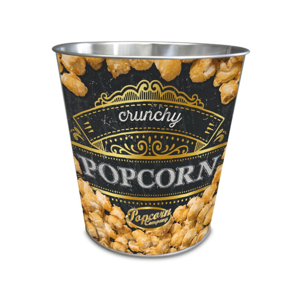 Wiaderko metalowe Crunchy Popcorn, 130 oz