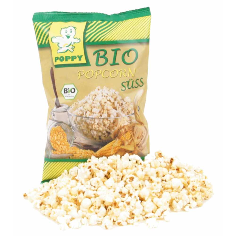 Poppy Bio Popcorn, słodki