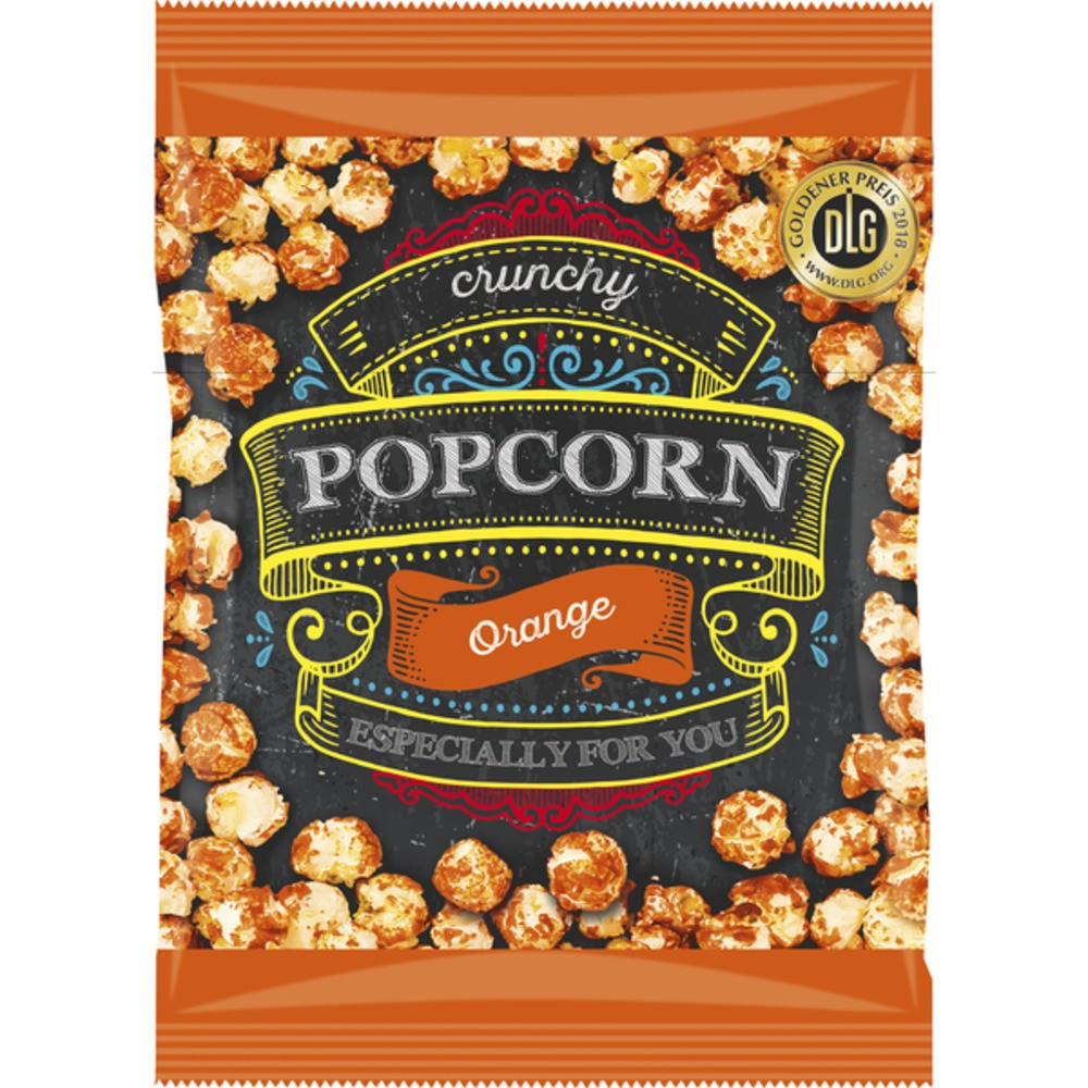Crunchy Popcorn pomarańczowy: Złota Nagroda DLG 2018