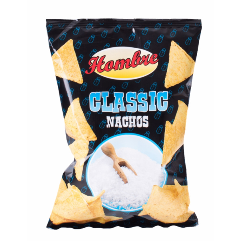 Hombre Nachos Classic, 125 g